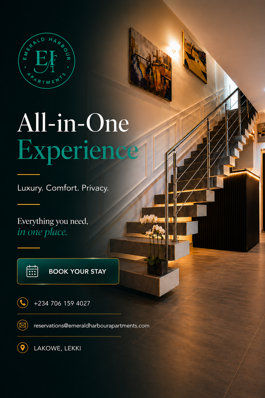 Emerald Harbour luxury apartment - All in One Experience